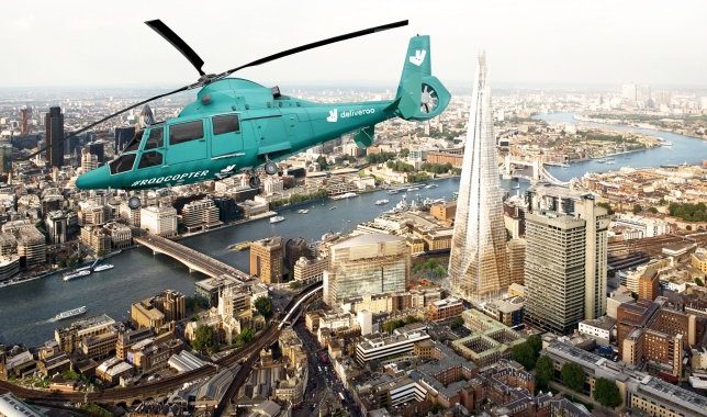 Deliveroo Launches Helicopter Dining Experience in London – Metro