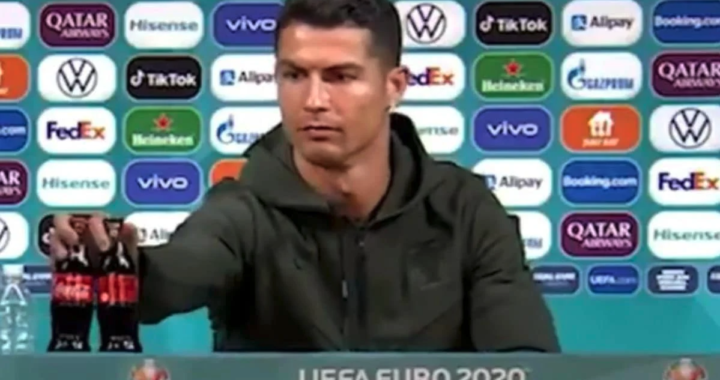 Cristiano Ronaldo wipes billions off Coca-Cola’s market value after removing bottles from press conference table