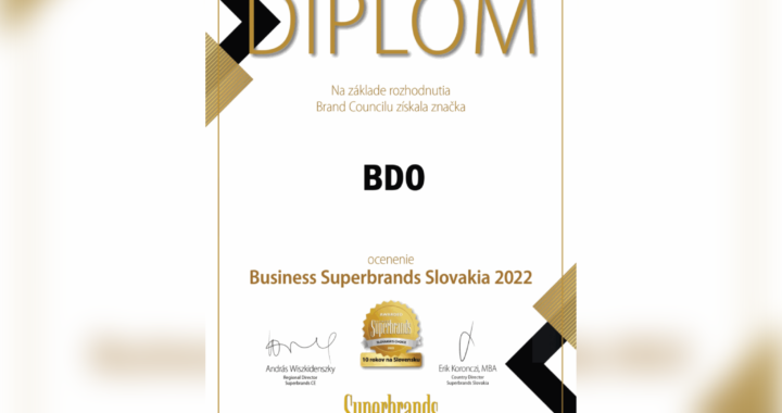 BDO IS AGAIN A BUSINESS SUPERBRAND! – BDO Slovakia